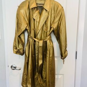 Vintage Gold Trench Coat